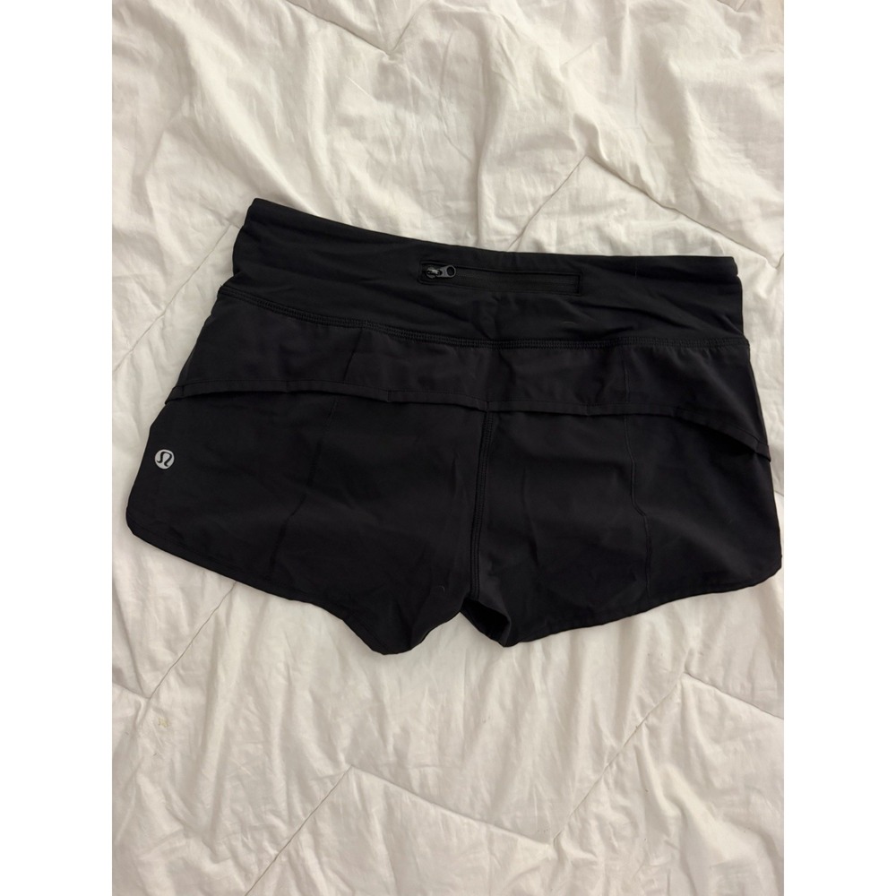 Lululemon Speed Up Shorts Low Rise 2.5" Black Size 6 - Picture 6 of 7
